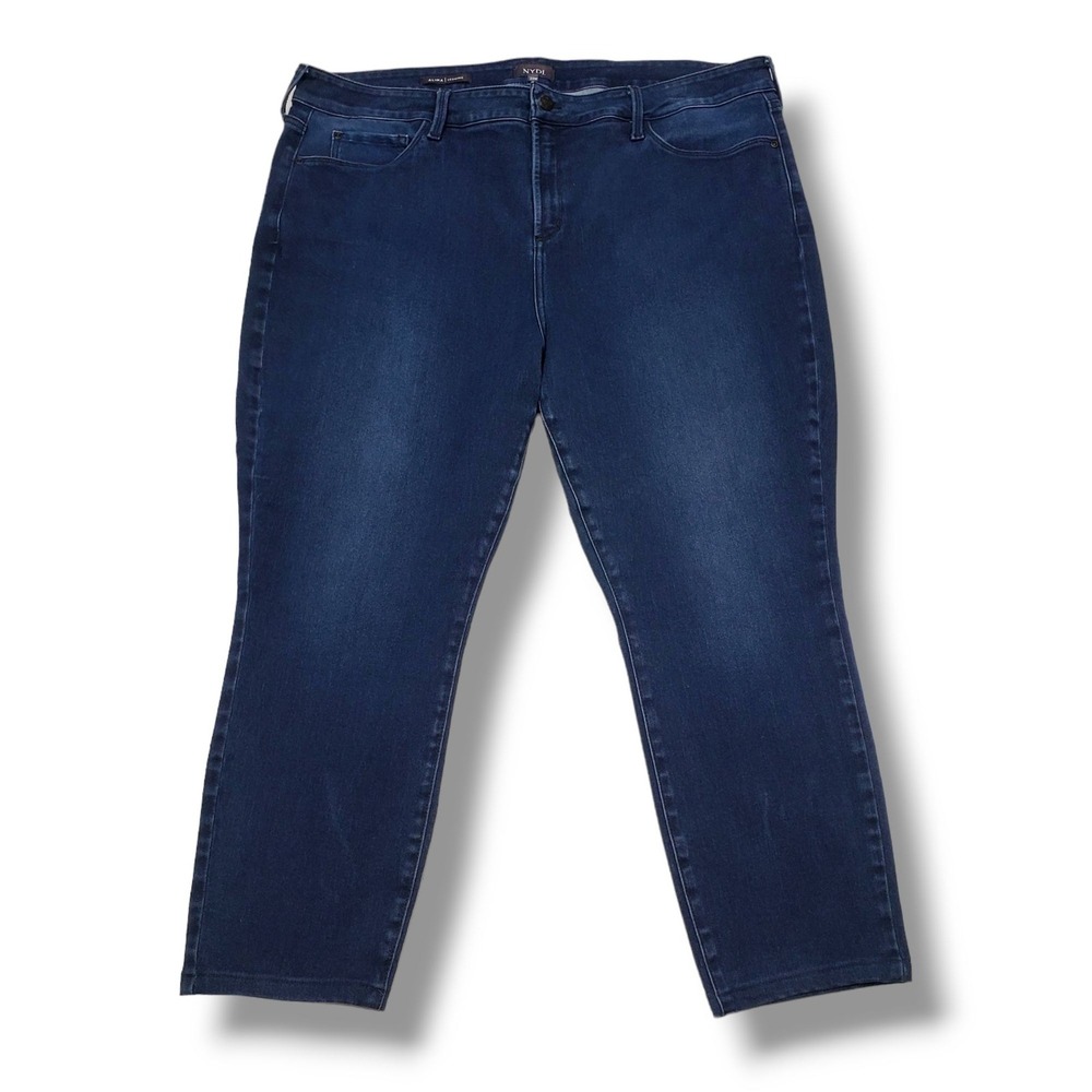 NYDJ Alina Legging Jeans Womens 22W High Rise Dark Wash